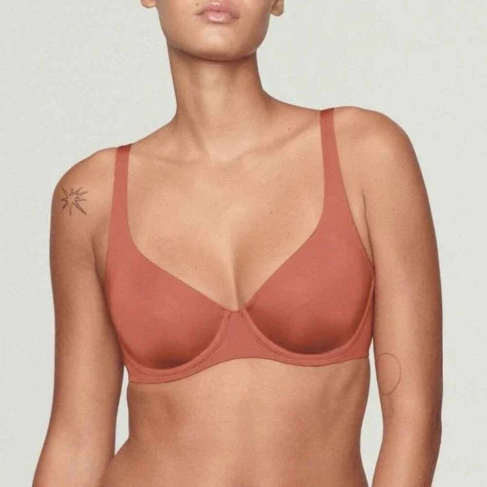Cuup The Scoop Bra In Clay Unlined Underwire Size 34F